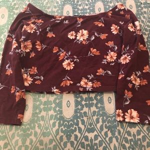 Forever 21 Vintage Floral Crop Top
